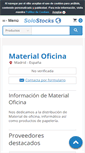 Mobile Screenshot of material-oficina.solostocks.com