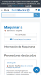 Mobile Screenshot of maquinaria.solostocks.com